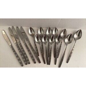 Lot Oxford Hall Stainless Flatware Japan OXH140 Discontinued 17 Pieces